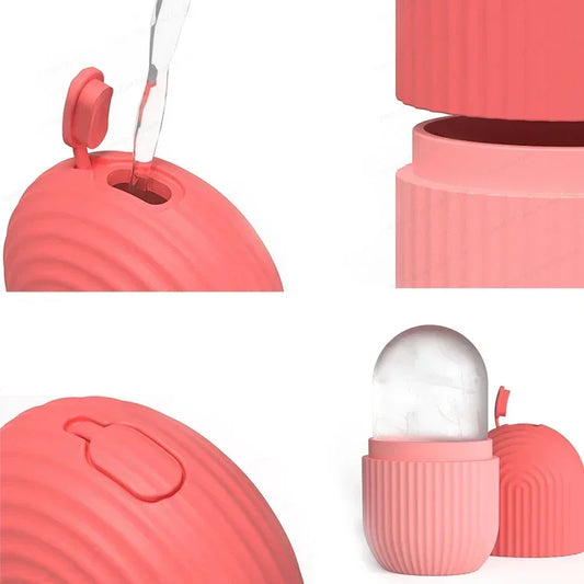 Massageador Facial Inovador - Com compartimento de gelo