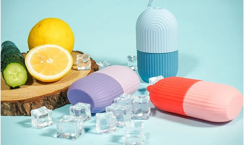 Massageador Facial Inovador - Com compartimento de gelo